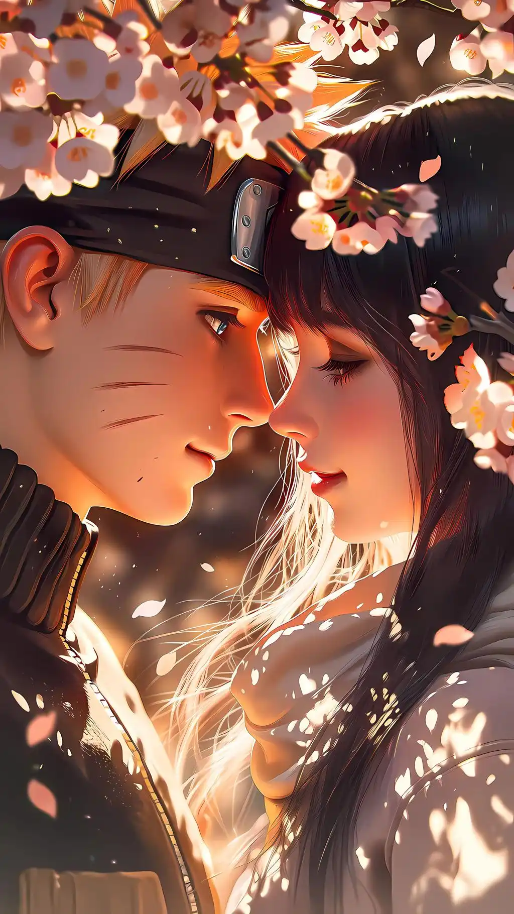 Naruto and Hinata (Naruto Shippuden) Romantic Couple Art