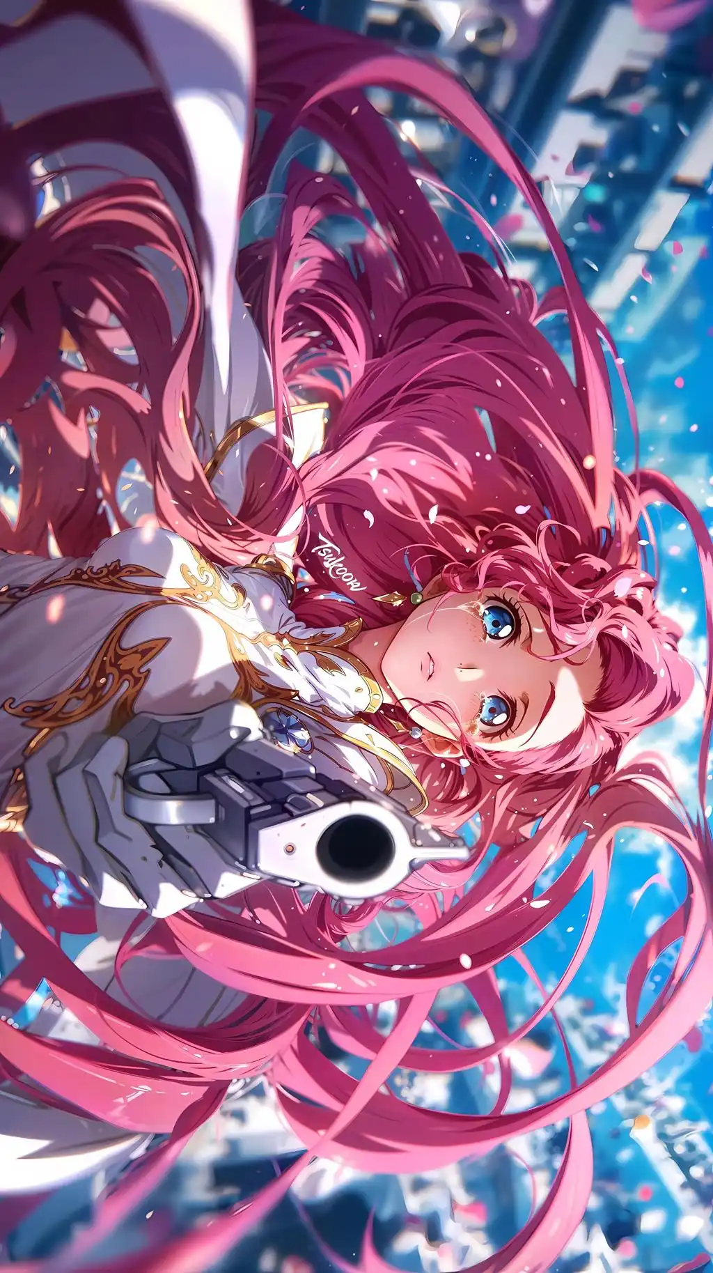 Pink Hair Anime Girl Ethereal Aesthetic
