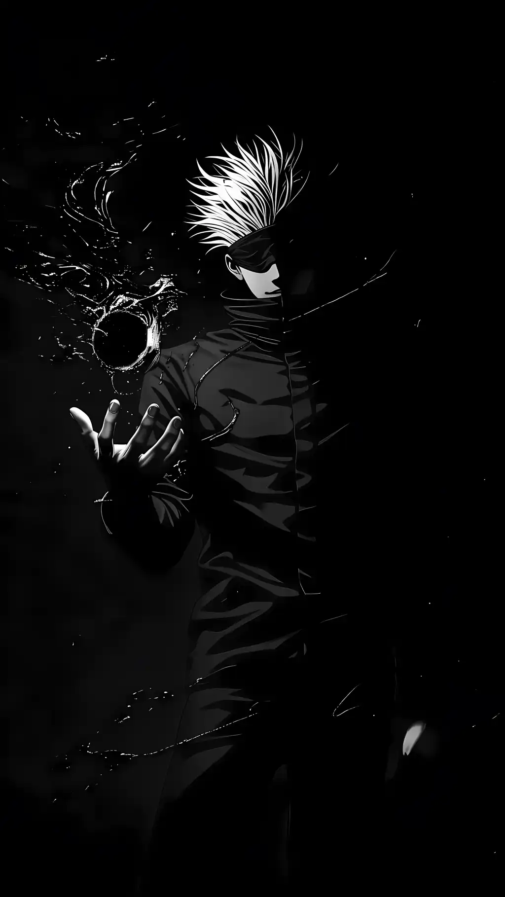 Satoru Gojo Black and White Manga Style (Jujutsu Kaisen)