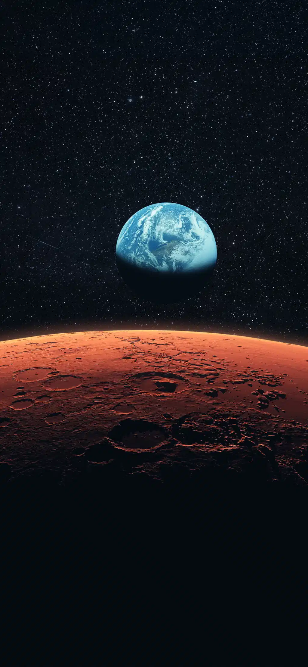 Blue Planet Rising Mars