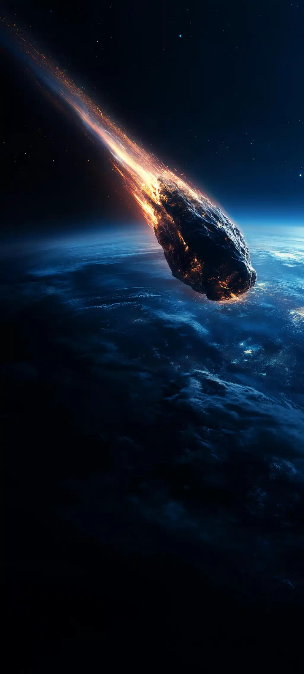 Meteor Falling Dark Planet
