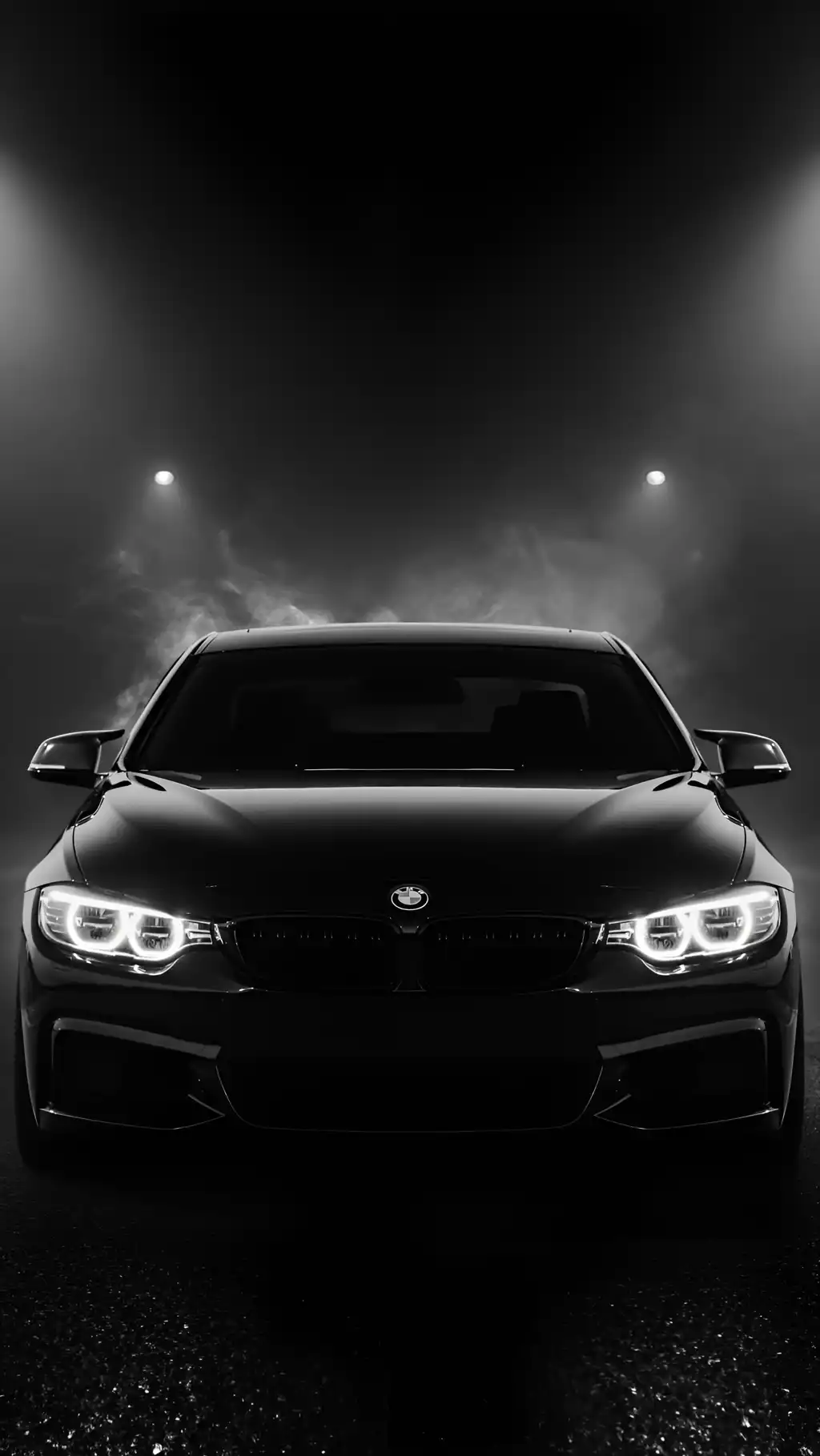 Black Luxury Sedan Dark Studio