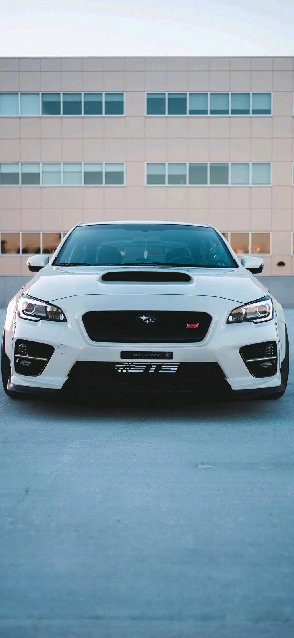 White BMW Sedan Front View