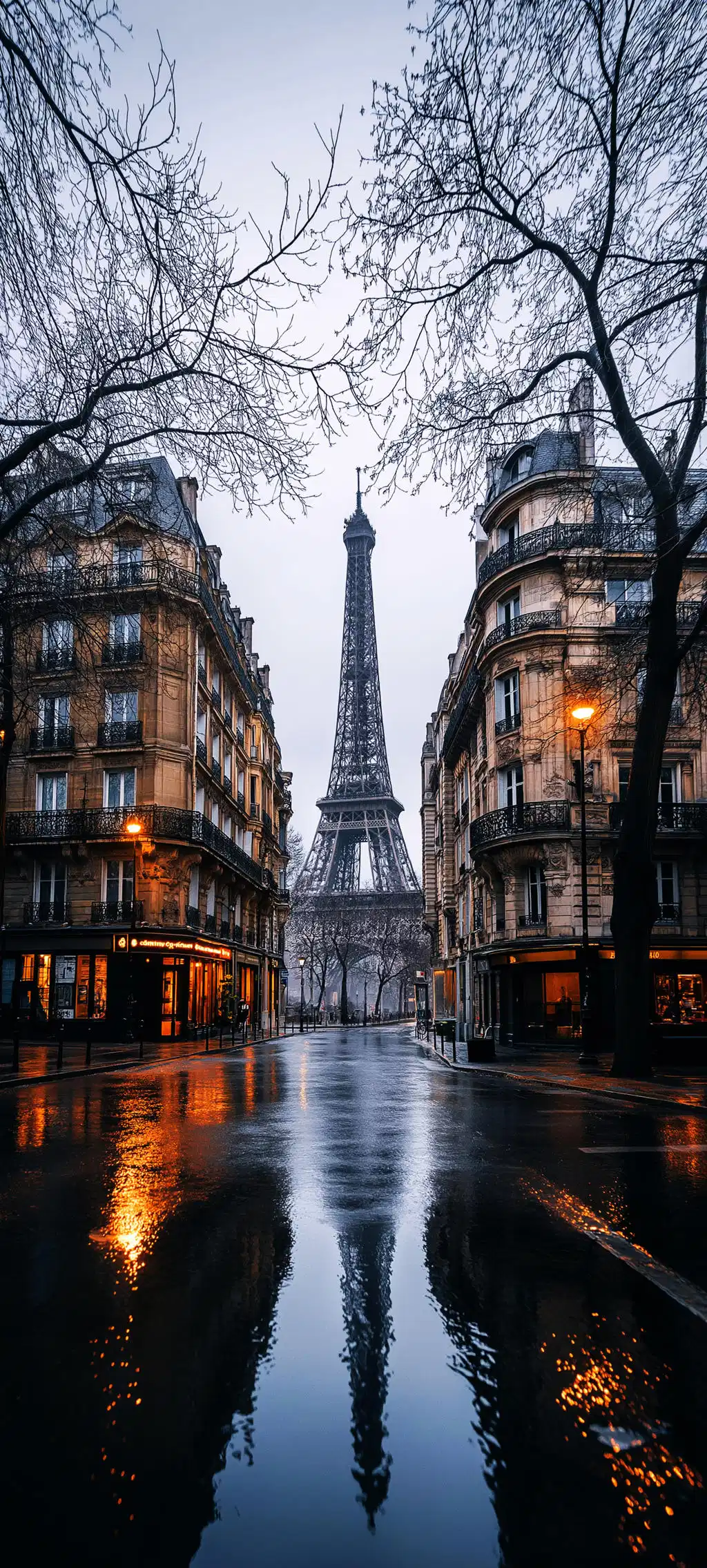Eiffel Tower Street View Paris
