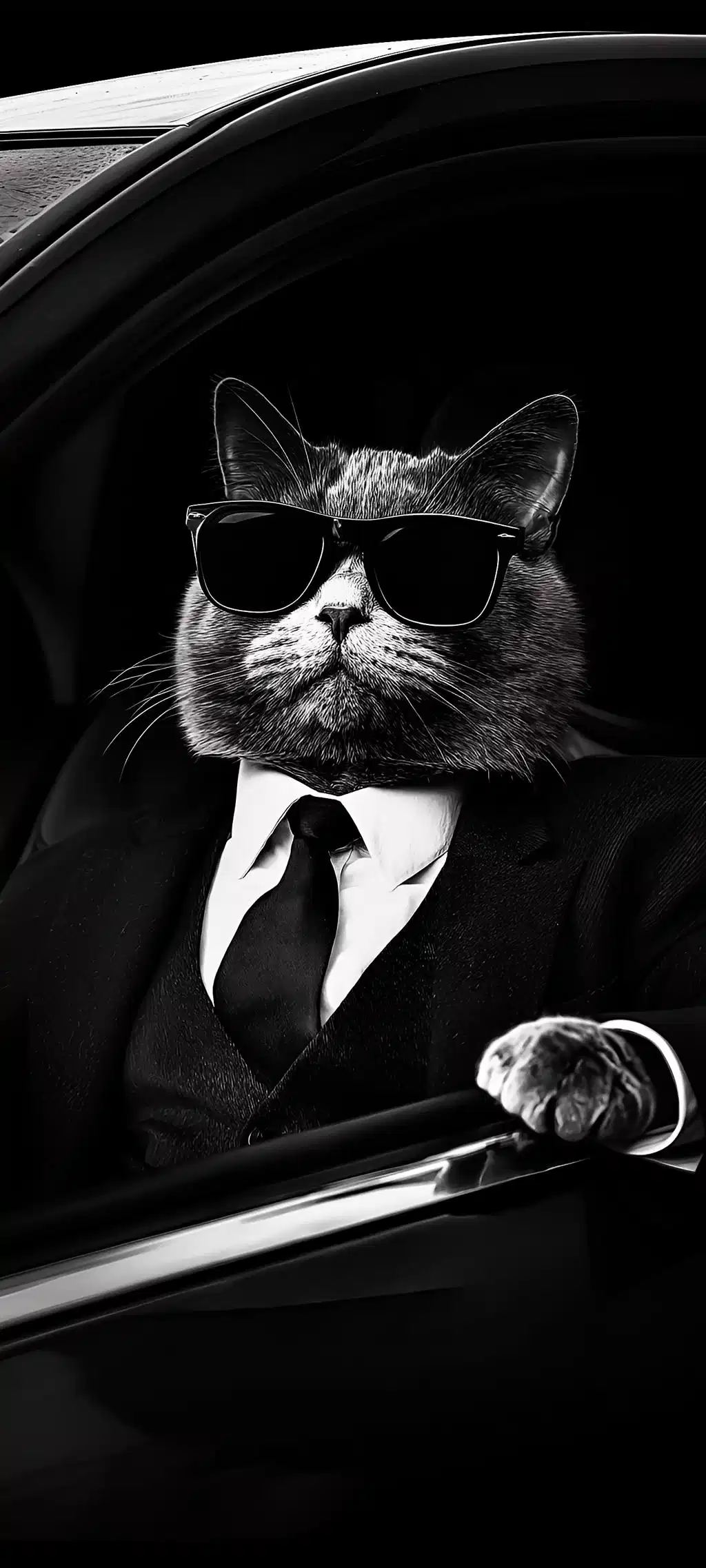 Mafia Boss Cat Suit Cigar