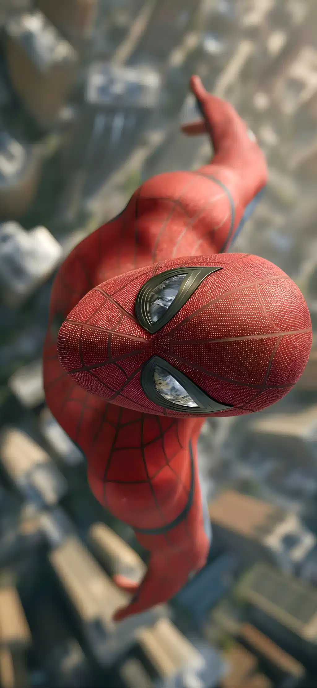 Spiderman Classic Suit Swinging City