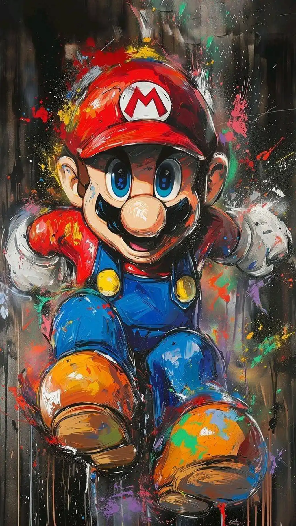 Super Mario Graffiti Art Wallpaper