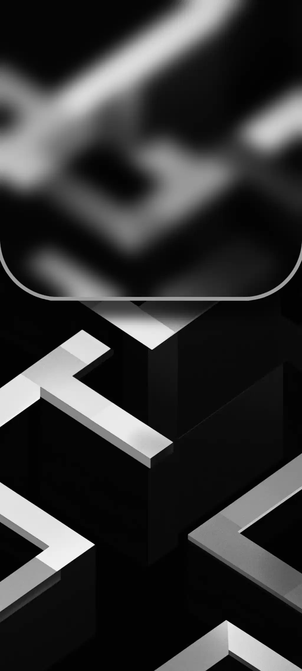 Black White Geometric Pattern Wallpaper