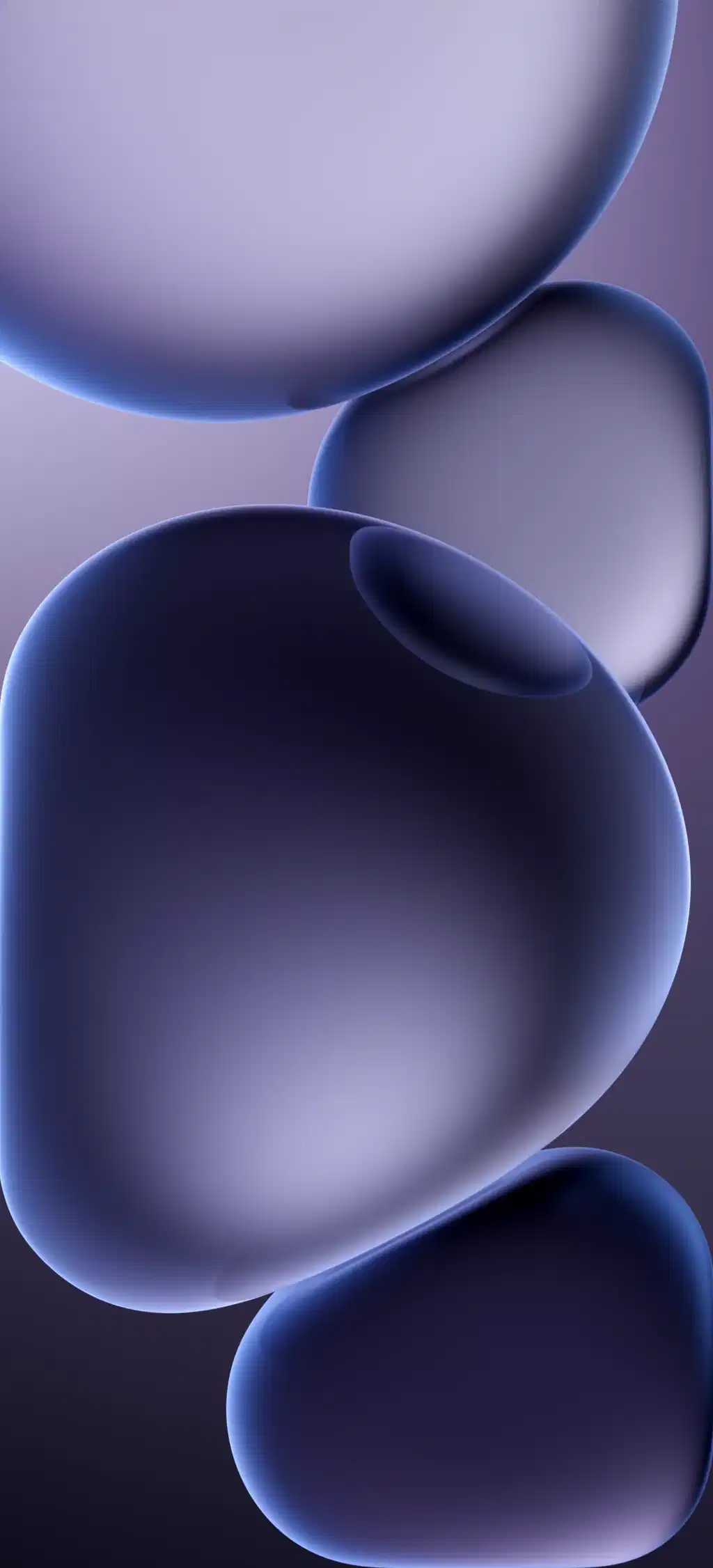 Blue 3d Bubbles Abstract Wallpaper