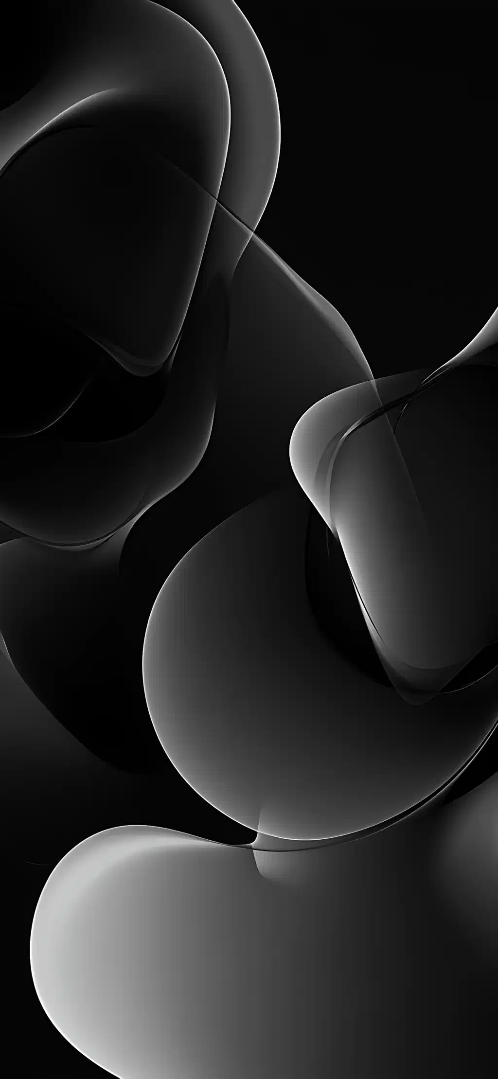 Dark Smoky Abstract Shapes Wallpaper