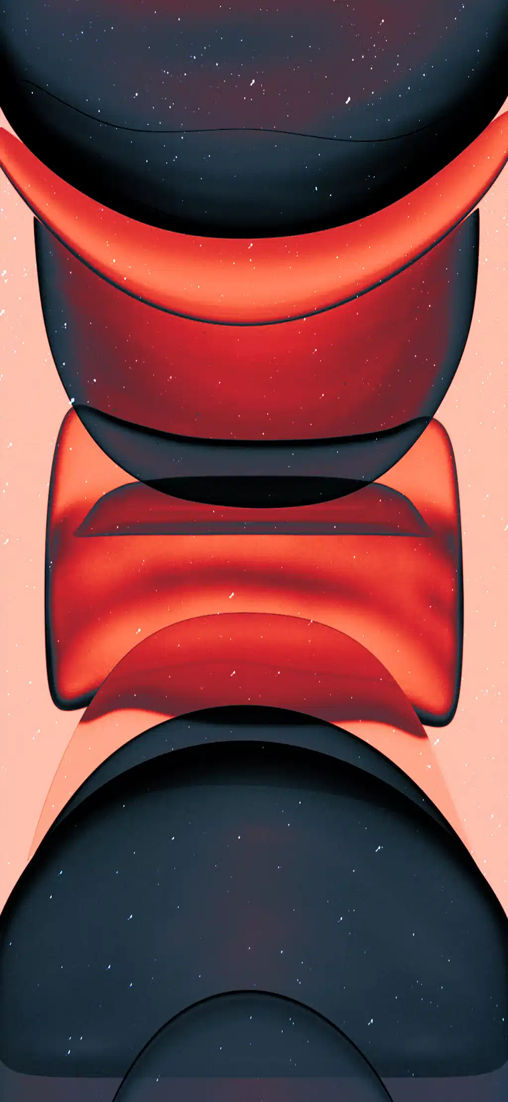 Orange Red Modern 3d Wallpaper