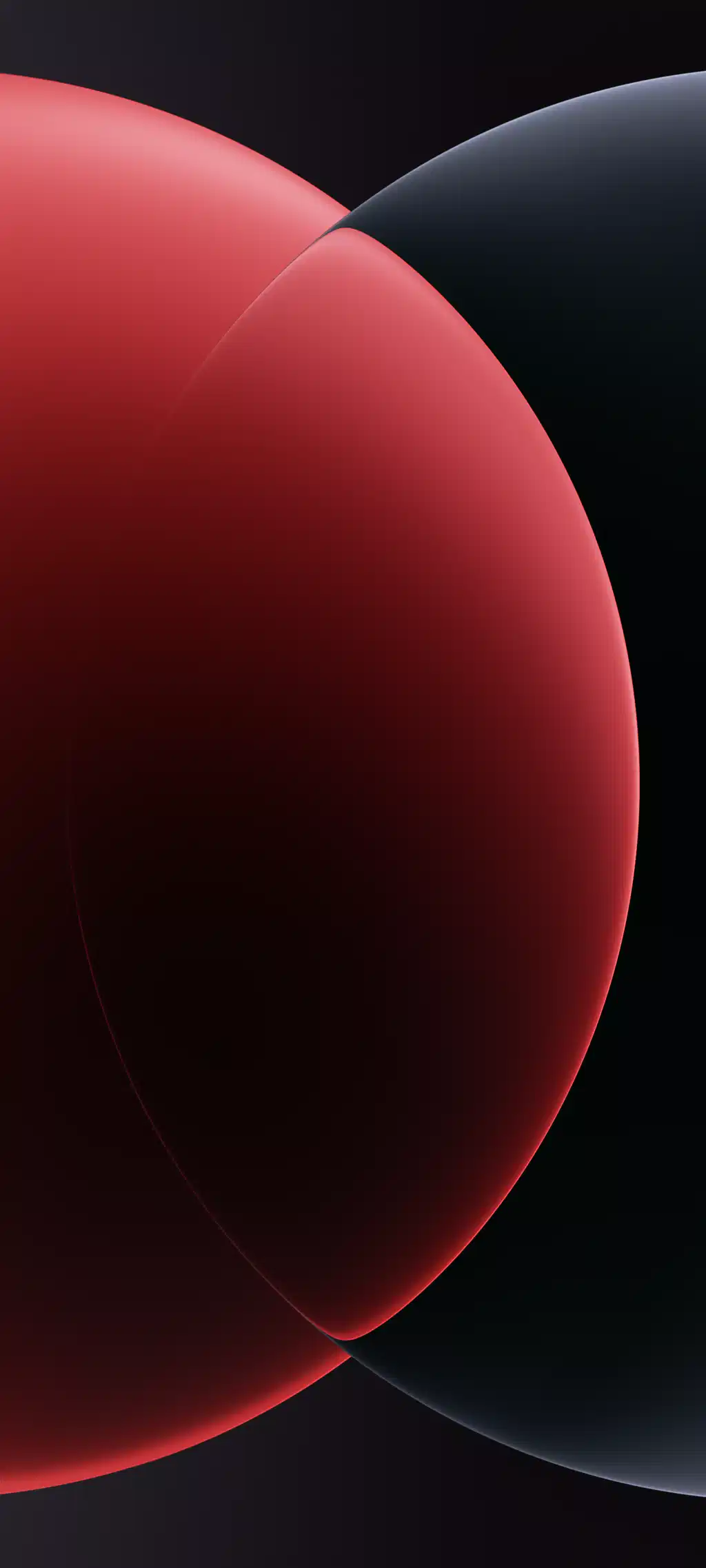 Red Glowing Sphere Dark Wallpaper