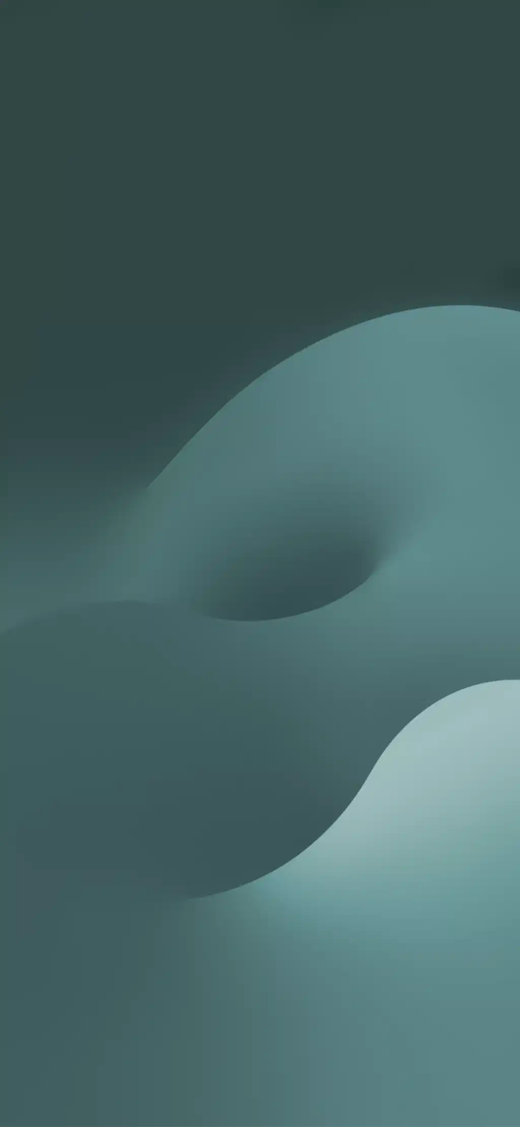 Teal Fluid Abstract 3d Wallpaper