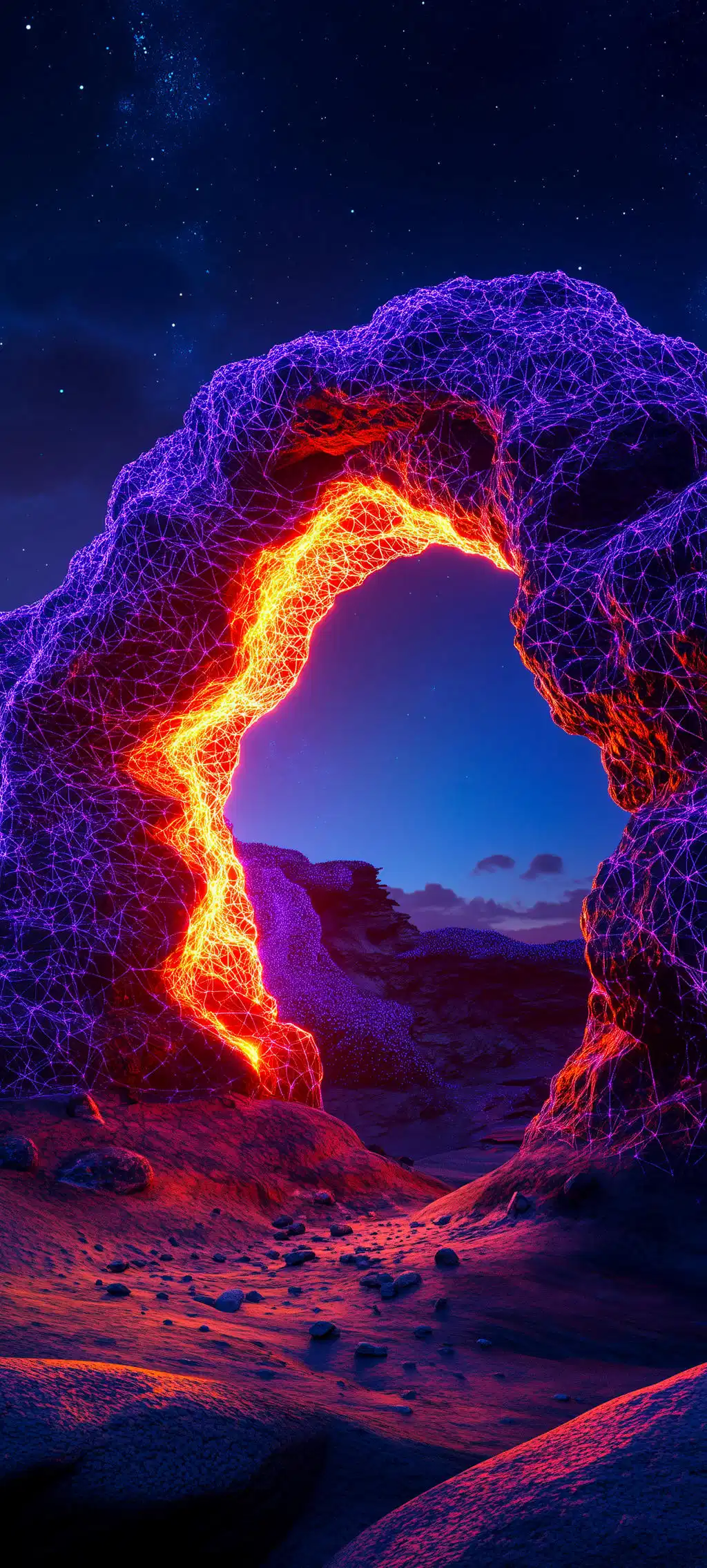 Mystical Forest Glowing Magic Portal