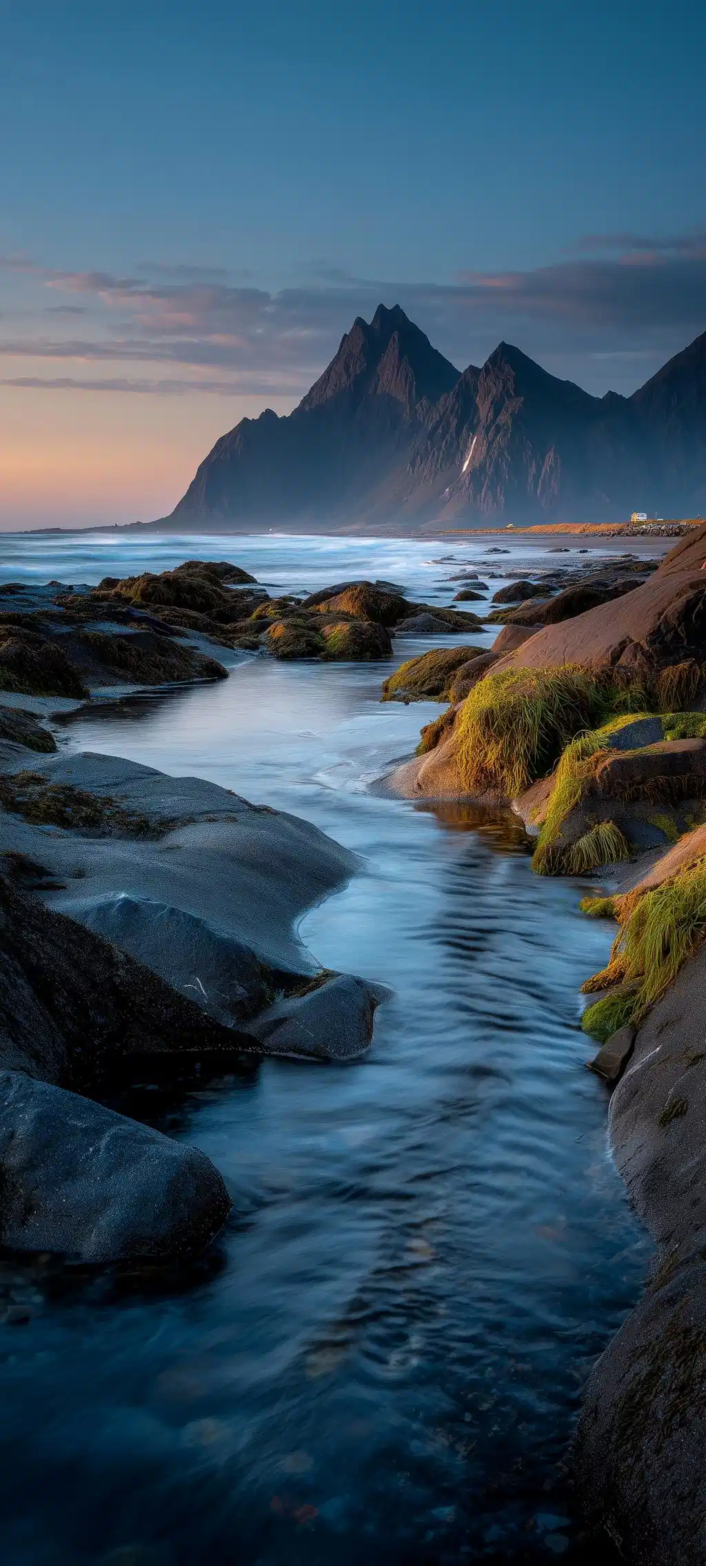 Rocky Shore Coastal Stream Landscape