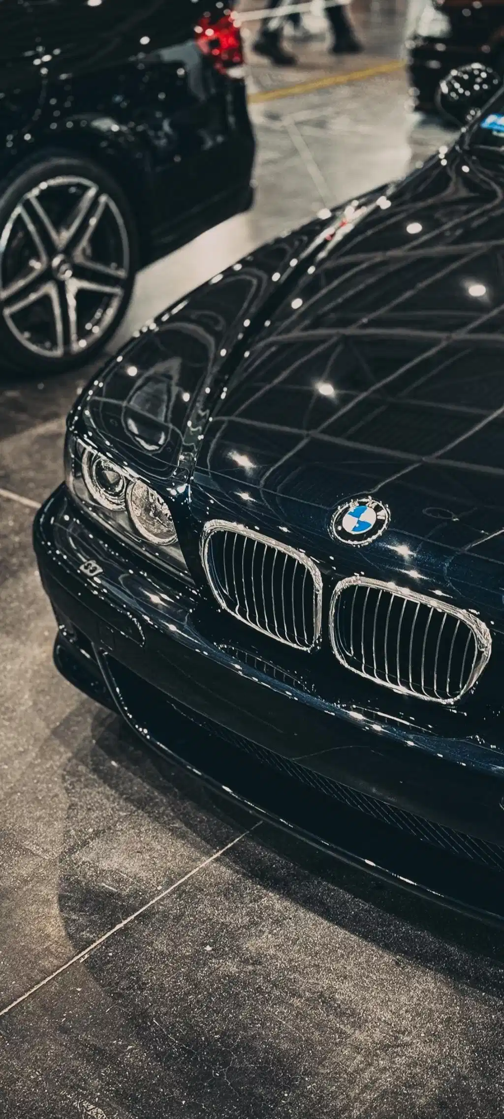 Black BMW Sports Car Front Angle