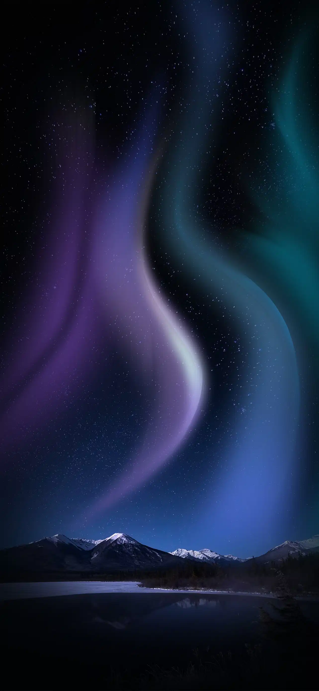 Purple Aurora Snow