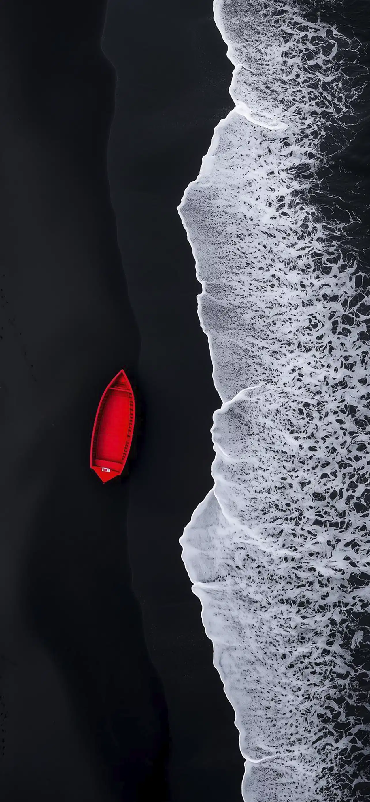 Red Leaf Black Sand