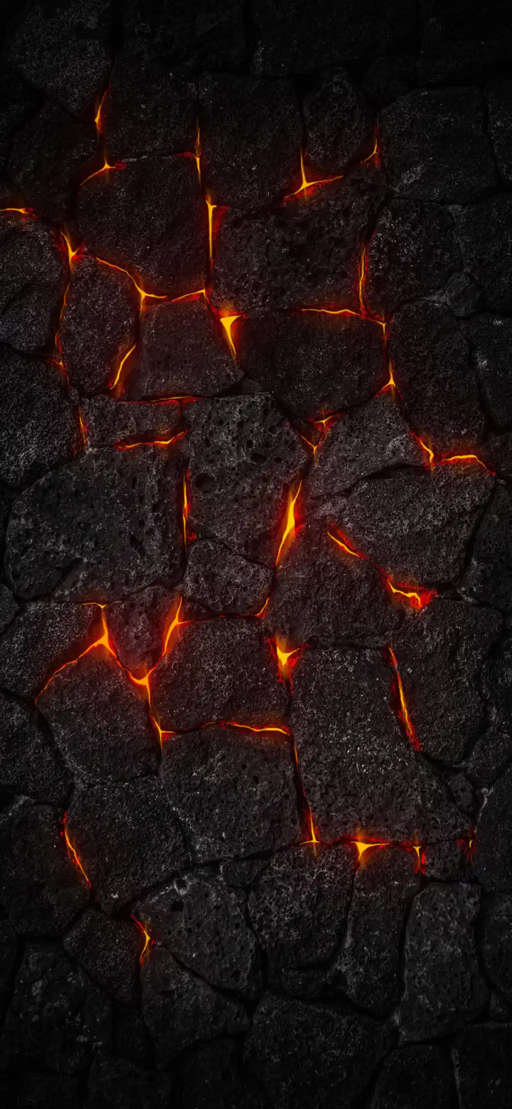 Abstract Molten Lava Cracks